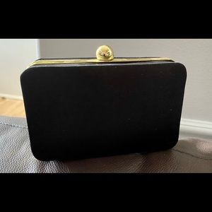 Steve Madden Box Clutch Satin material w/gold